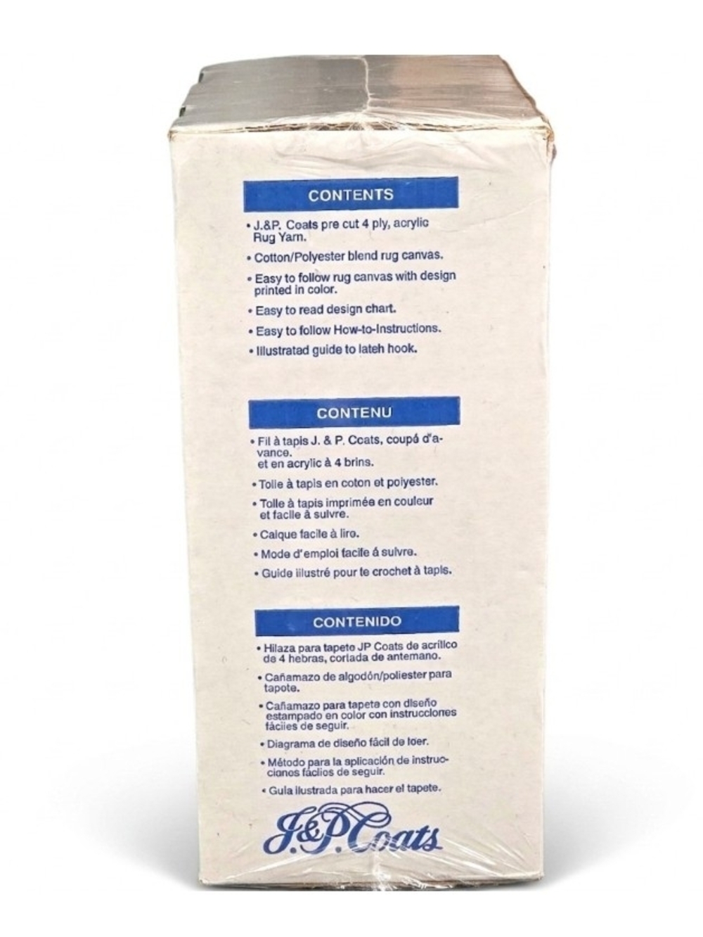 Vintage J&P Coats Nativity Latch Hook Kit - Huge 30"x36" - NEW & Sealed - Picture 3 of 6